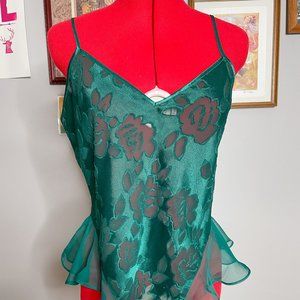 VNTG Victoria's Secret Gold Label (90s) Green Teddy